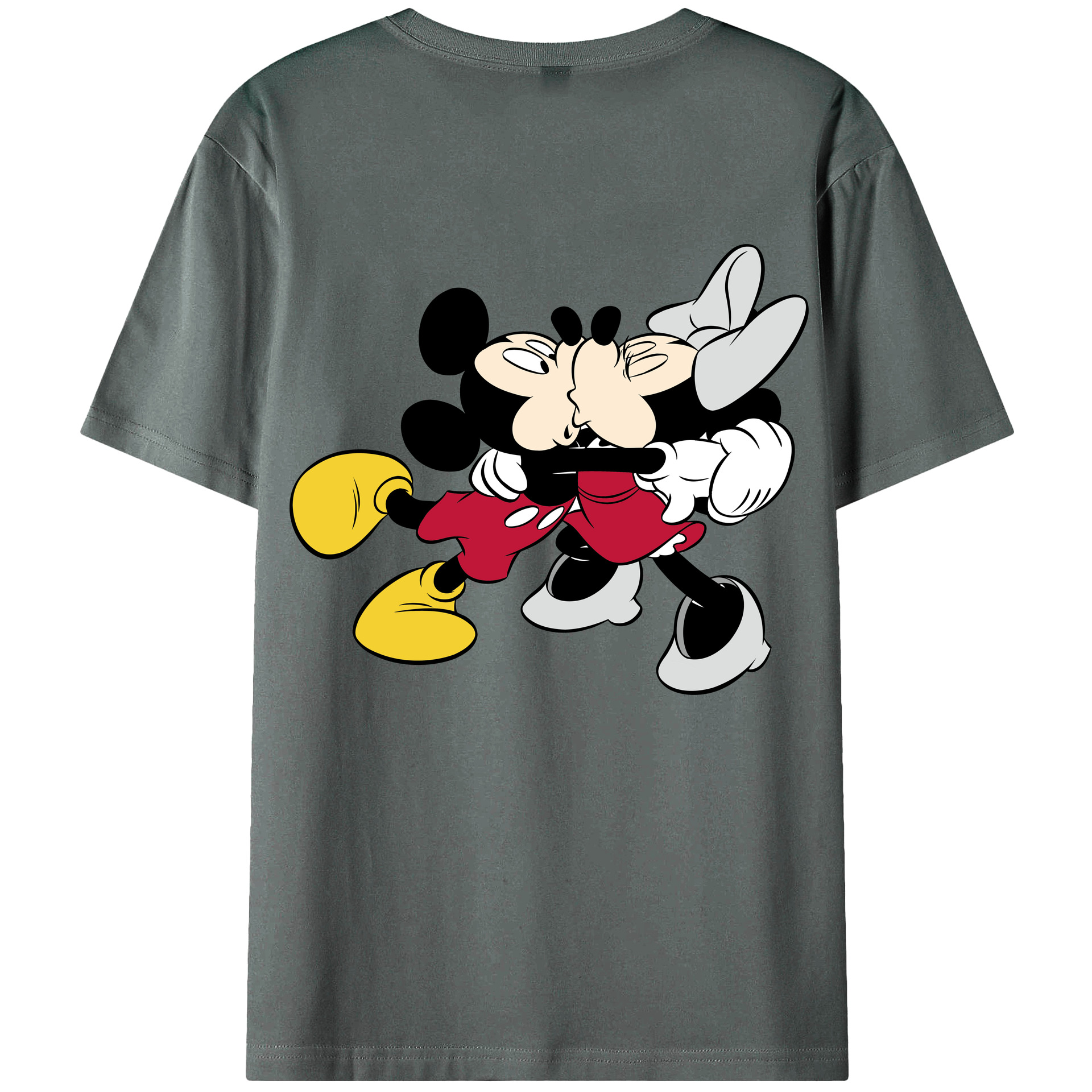 （画像用） ミッキーマウス Mickey Mouse 綿100％半袖Tシャツ（背面プリント）
